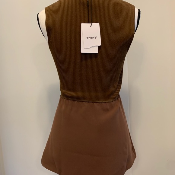 Theory Combo scoop top - cedar (color )  NWT brown - Picture 3 of 4